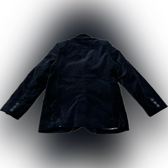 Gymboree Boys Black Velvet Blazer Jacket Size 7 - Picture 2 of 4